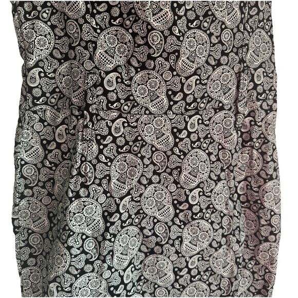 Switchblade Stiletto Women’s Sugar Skull Black And White Dress Pin Up sz Small - Picture 3 of 8